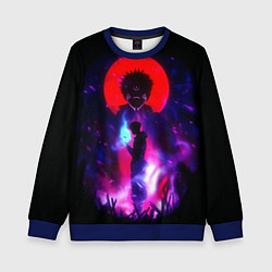 Свитшот детский Магическая битва Итадори, цвет: 3D-синий