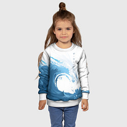 Свитшот детский WAVE ВОЛНЫ, цвет: 3D-белый — фото 2