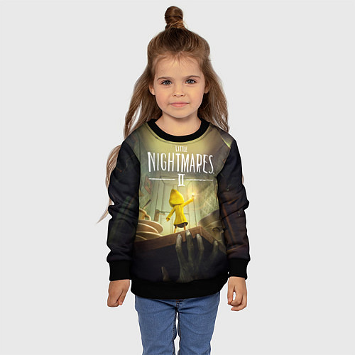 Детский свитшот Little Nightmares 2 / 3D-Черный – фото 4
