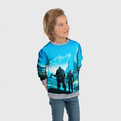 Детский свитшот Вальгала / 3D-Меланж – фото 3