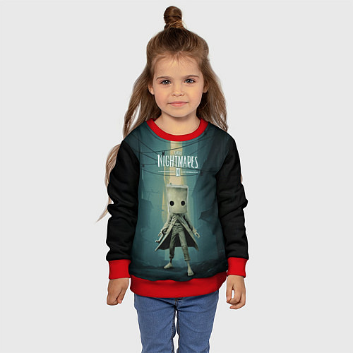 Детский свитшот Little Nightmares / 3D-Красный – фото 4