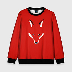 Свитшот детский Fox minimalism, цвет: 3D-черный