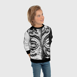Свитшот детский ДРАКОНЫ DRAGONS, цвет: 3D-черный — фото 2