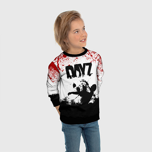 Детский свитшот ДЕЙЗИ ОБЛОЖКА DAYZ Z / 3D-Черный – фото 3