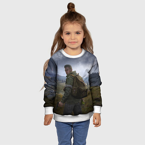 Детский свитшот DAYZ POSTER ДЕЙЗИ ПОСТЕР Z / 3D-Белый – фото 4