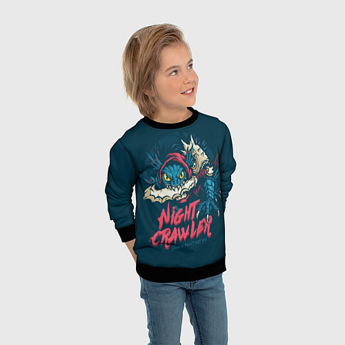 Детский свитшот Night Crawler Dota 2 / 3D-Черный – фото 3