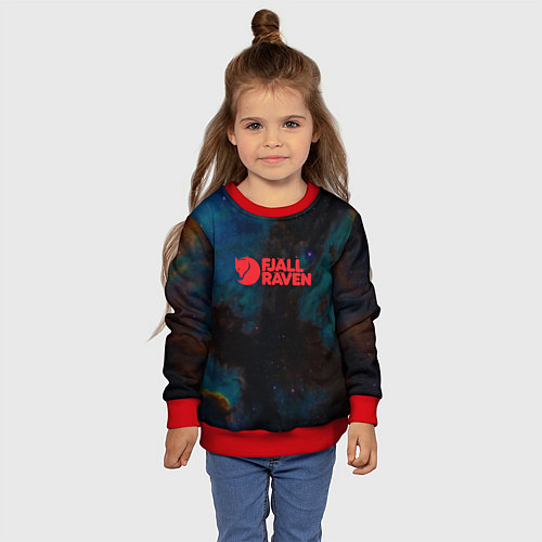 Детский свитшот Fjall Raven Дизайнерская / 3D-Красный – фото 4