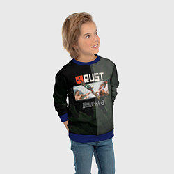 Свитшот детский Rust Мамкин Рейдер Раст, цвет: 3D-синий — фото 2