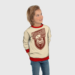 Свитшот детский РОССИЙСКИЙ МЕДВЕДЬ, цвет: 3D-красный — фото 2
