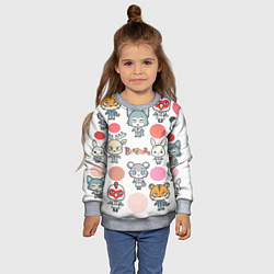 Свитшот детский BEASTARS CHIBI, цвет: 3D-меланж — фото 2