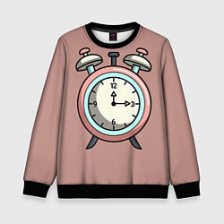 Свитшот детский Clock, цвет: 3D-черный