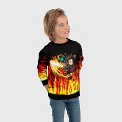 Свитшот детский ТАНДЖИРО, цвет: 3D-черный — фото 2
