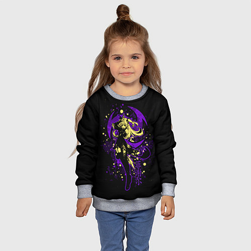Детский свитшот GENSHIN IMPACT, ФИШЛЬ / 3D-Меланж – фото 4
