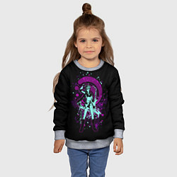 Свитшот детский GENSHIN IMPACT, ТАРТАЛЬЯ, цвет: 3D-меланж — фото 2