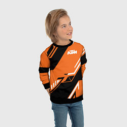 Свитшот детский KTM КТМ SPORT, цвет: 3D-черный — фото 2