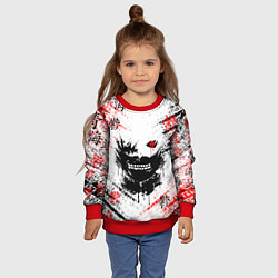 Свитшот детский ТОКИЙСКИЙ ГУЛЬ КЕН КАНЕКИ, цвет: 3D-красный — фото 2