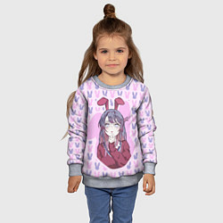 Свитшот детский Mai Bunny, цвет: 3D-меланж — фото 2