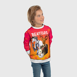 Свитшот детский ВЫДАЮЩИЕСЯ ЗВЕРИ, цвет: 3D-белый — фото 2