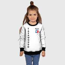 Свитшот детский Тхэквондо Taekwondo, цвет: 3D-черный — фото 2