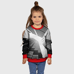 Свитшот детский Минимализм, цвет: 3D-красный — фото 2