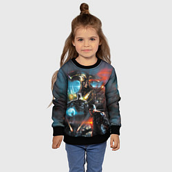 Свитшот детский Batman, Cyborg VS Steppenwolf, цвет: 3D-черный — фото 2
