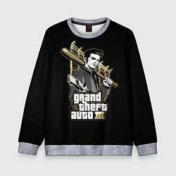 Свитшот детский Клод GTA 3, цвет: 3D-меланж