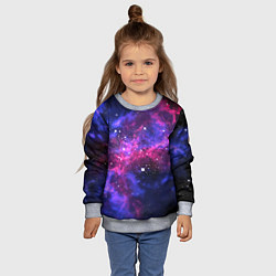 Свитшот детский Distant space, цвет: 3D-меланж — фото 2