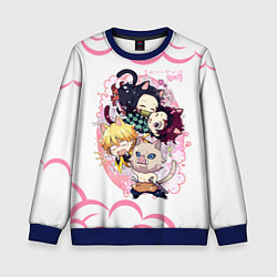 Свитшот детский Клинок, рассекающий демонов ПЕРСОНАЖИ, цвет: 3D-синий