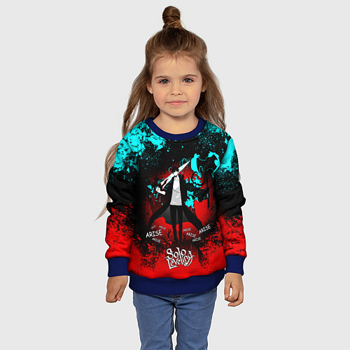 Детский свитшот SOLO LEVELING МАНХВА / 3D-Синий – фото 4