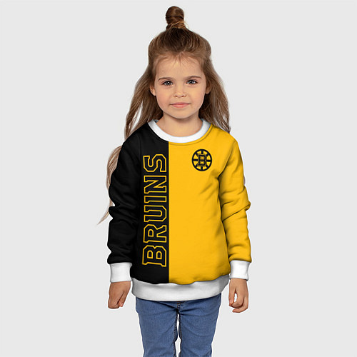 Детский свитшот NHL BOSTON BRUINS / 3D-Белый – фото 4