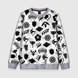 Свитшот детский БЛИЧ КАПИТАНЫ ГОТЕЙ 13 ЭМБЛЕМЫ, цвет: 3D-меланж