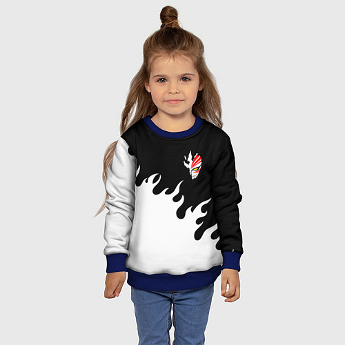 Детский свитшот BLEACH FIRE БЛИЧ ОГОНЬ / 3D-Синий – фото 4