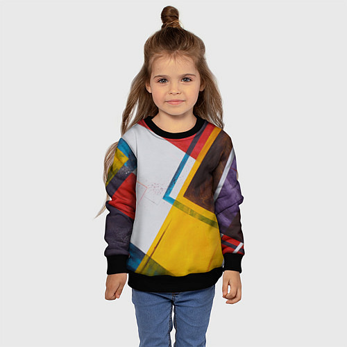 Детский свитшот KVADRO / 3D-Черный – фото 4