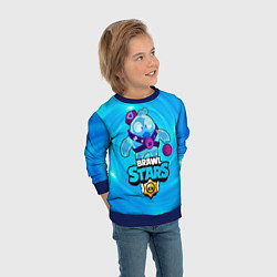 Свитшот детский Сквик Squeak Brawl Stars, цвет: 3D-синий — фото 2