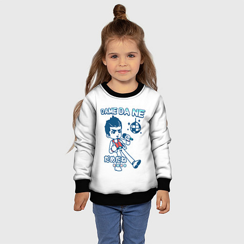 Детский свитшот Yakuza Karaoke / 3D-Черный – фото 4