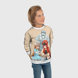 Свитшот детский Клетки за работой, цвет: 3D-белый — фото 2