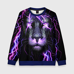 Детский свитшот НЕОНОВЫЙ ЛЕВ NEON LION