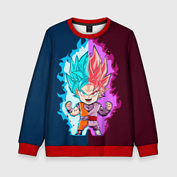 Свитшот детский Vegeta power, цвет: 3D-красный