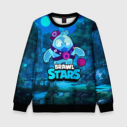 Свитшот детский Сквик Squeak Brawl Stars, цвет: 3D-черный