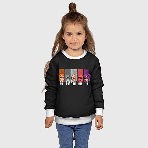 Детский свитшот Agents Futurama / 3D-Белый – фото 4