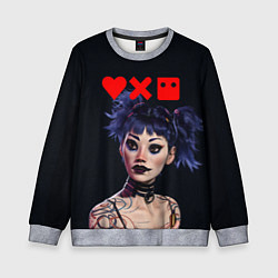 Детский свитшот Love, Death and Robots Lora Z