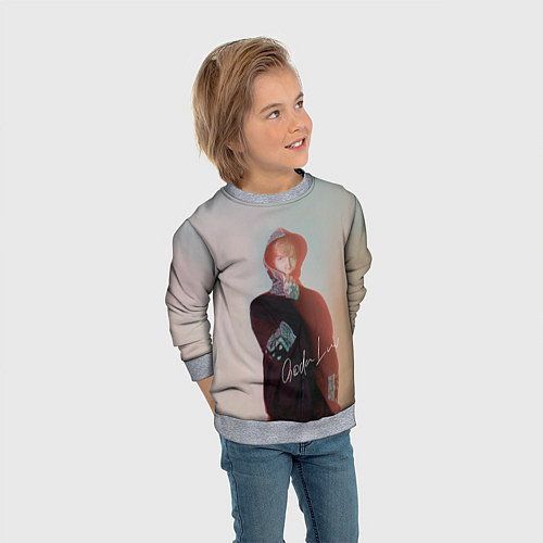 Детский свитшот SODA LUV / 3D-Меланж – фото 3