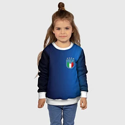 Свитшот детский Сборная Италии, цвет: 3D-белый — фото 2