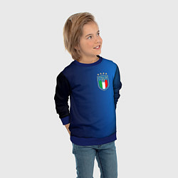 Свитшот детский Сборная Италии, цвет: 3D-синий — фото 2