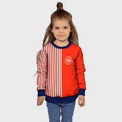 Свитшот детский Сборная Дании, цвет: 3D-синий — фото 2
