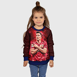 Свитшот детский Левандовски Lewandowski 9, цвет: 3D-синий — фото 2