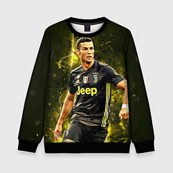 Свитшот детский Cristiano Ronaldo Juventus, цвет: 3D-черный