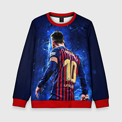 Свитшот детский Leo Messi Лео Месси 10, цвет: 3D-красный