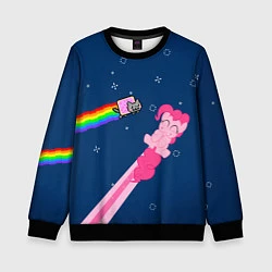 Детский свитшот Nyan cat x Pony