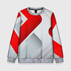 Детский свитшот 3D SPORT STYLE RED WHITE